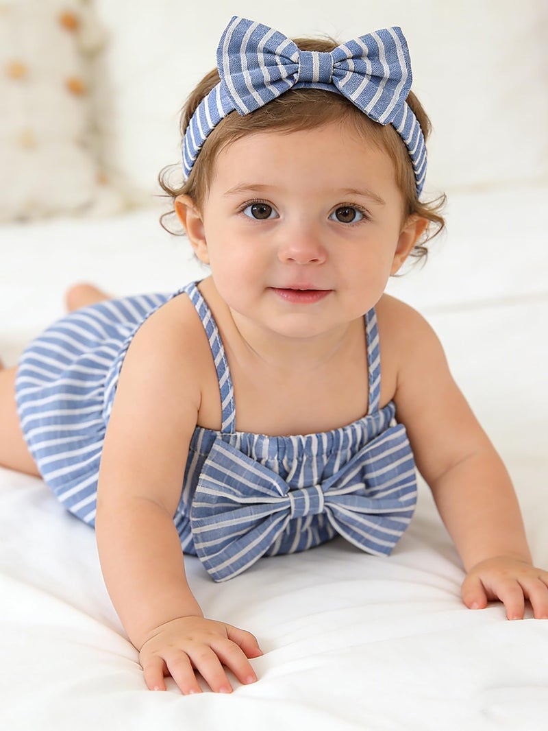 Twosya Newborn Infant Baby Girl Clothes Rompers Summer Halter Romper Infant Baby Clothes - Image 3