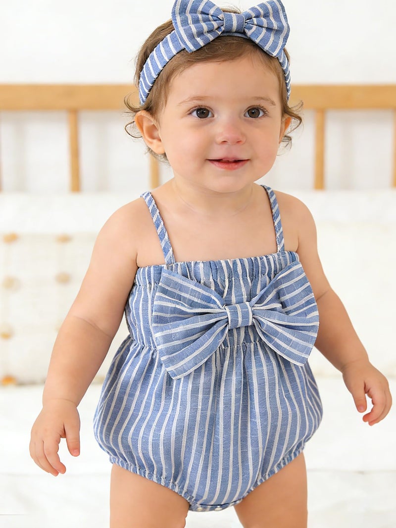 Twosya Newborn Infant Baby Girl Clothes Rompers Summer Halter Romper Infant Baby Clothes - Image 2