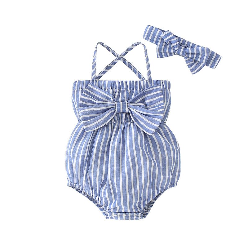 Twosya Newborn Infant Baby Girl Clothes Rompers Summer Halter Romper Infant Baby Clothes - Image 1