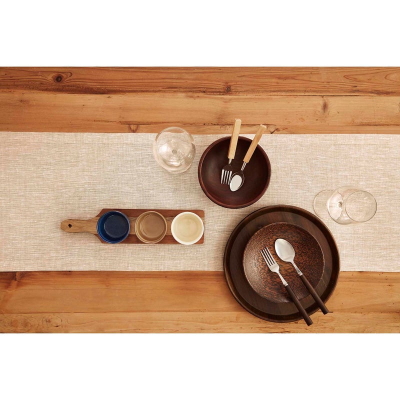 Solino Home Linen Table Runner 60 Inches Long - 100% Pure Linen Champagne Beige Table Runner 14 x 60 Inch - Machine Washable Dining Table Runner for Fall  Thanksgiving  Christmas Decor - Athena - Image 3