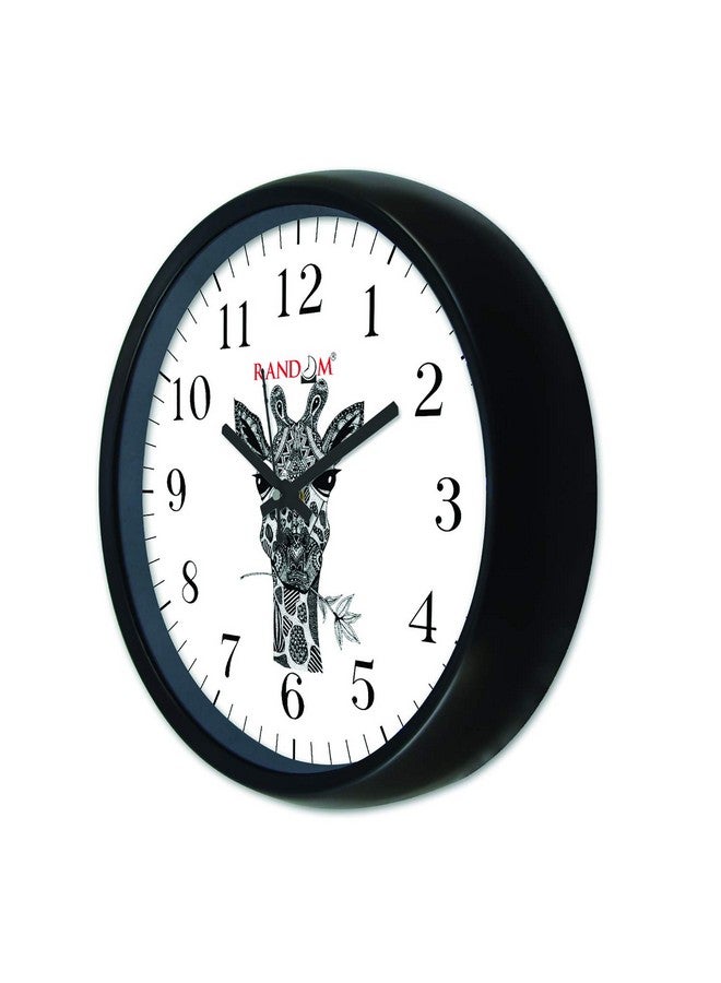 RANDOM 12-inch Plastic & Glass Decorative Wall Clocks for Home,Living Room, Lobby, Kitchen, Plastic Analog Stylish Wall Clock - Image 2