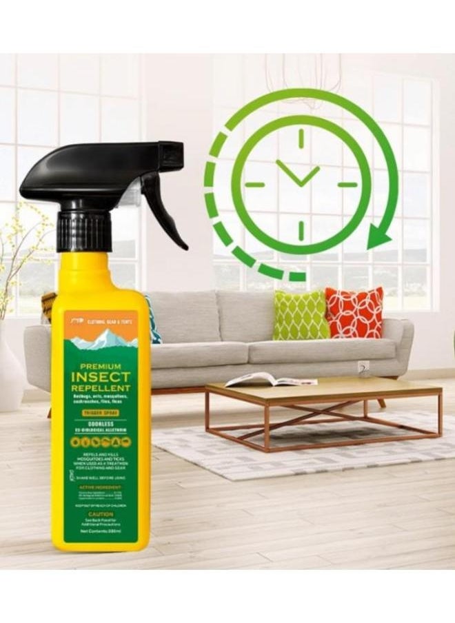 Generic - Indoor Premium Insect Repellent for Bedbugs, Ants Mosquitoes, Cockroach, Files 300ml - Image 1