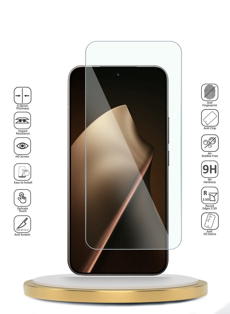 Wtech Xiaomi 15T Pro 5G 2025 WTech Premium Series Curved Edges 9H 2.5D Tempered Glass Screen Protector (MSG9CN) - Clear - Image 2