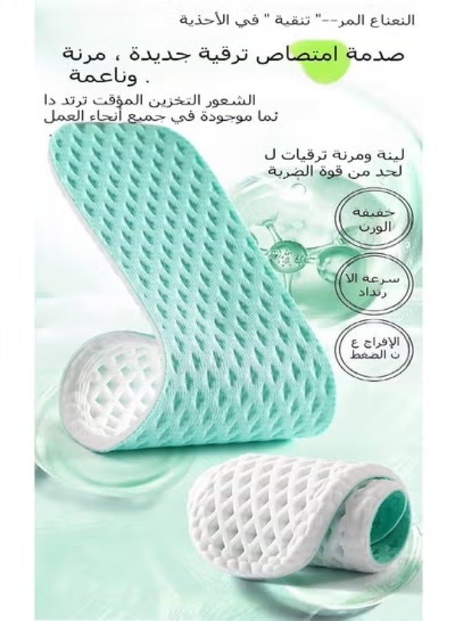AGREON Memory Foam Insoles, Breathable Sports Shoe Inserts for Men and Women with Shock Absorption, Anti-Ordor Shoe Soles, Cuttable - Image 3