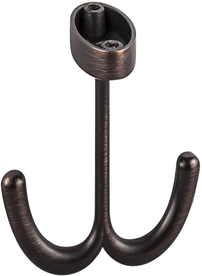 Elements YD20-156DBAC Kingsport 1-9/16" Traditional Ceiling Mounted Double Prong Robe Hook - Image 1