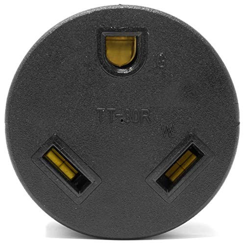 WEN GNA030, NEMA L5-30P Twist-Lock Power Plug to TT-30R Ready Outlet 120V 30-Amp 3600-Watt Generator to RV Adapter, Black - Image 5