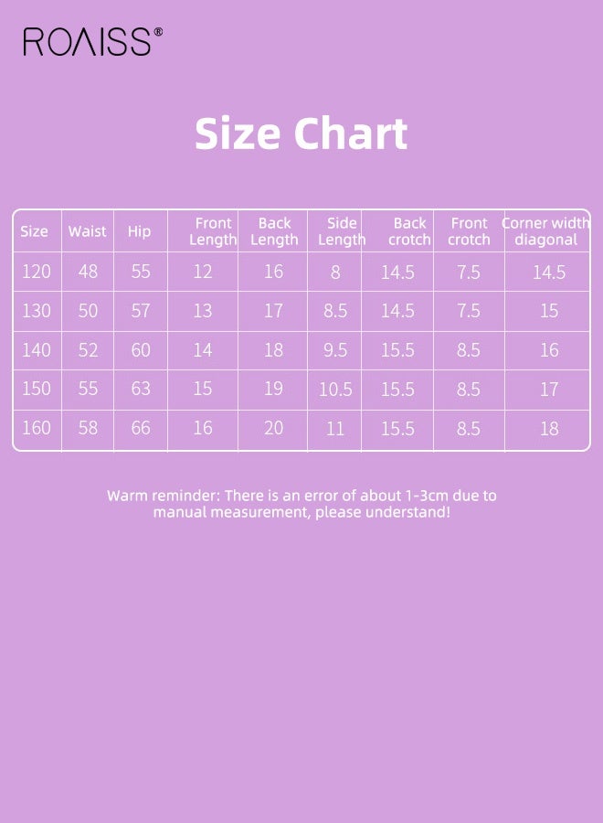 رويس طقم 4 قطع ملابس داخلية للبنات، سراويل داخلية ناعمة ومطاطية بنقوش رائعة، سراويل داخلية مسامية مع أحزمة خصر مرنة للبنات، مثالية للارتداء اليومي - Image 5