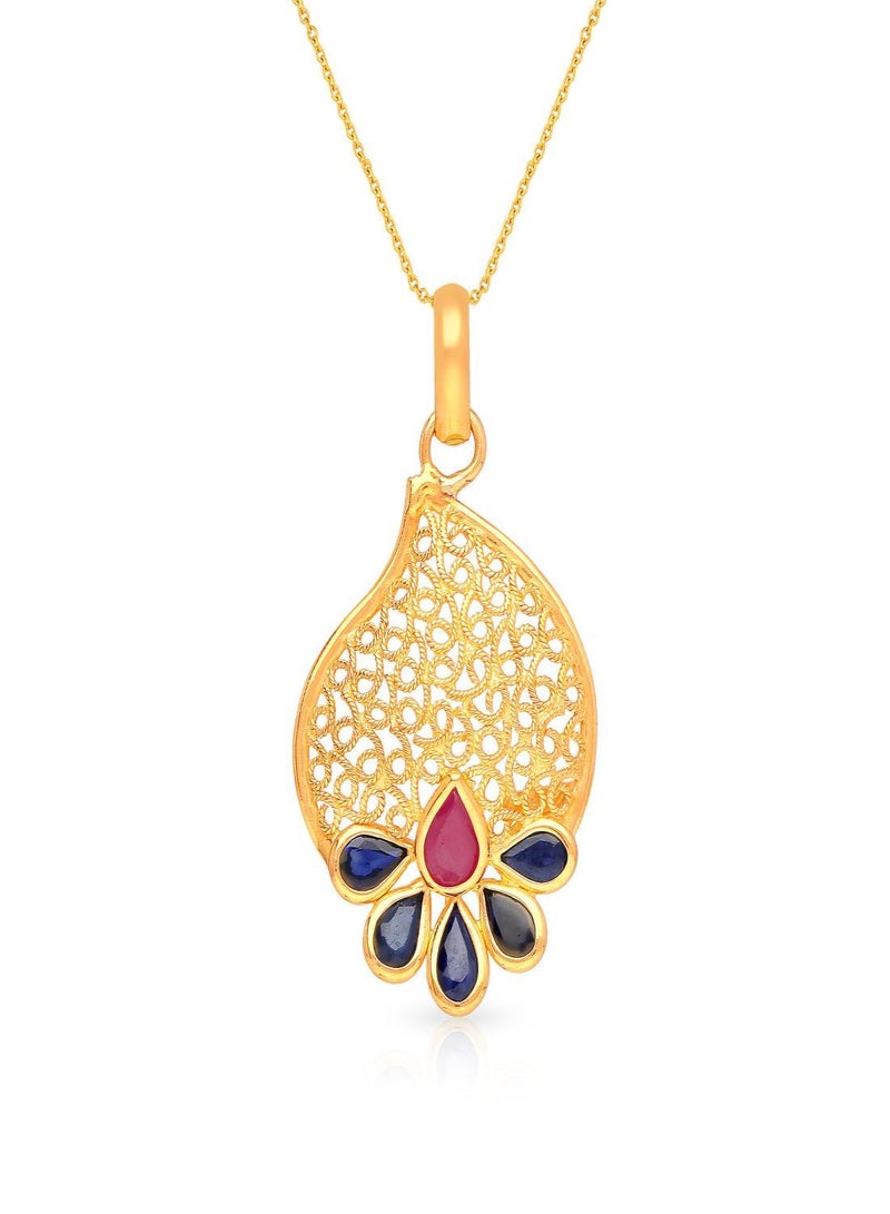 Malabar Gold and Diamonds Malabar Gold and Diamonds 22 Carat 916 Purity Gemstone Pendant PFVREG152PN5Y  - Image 1