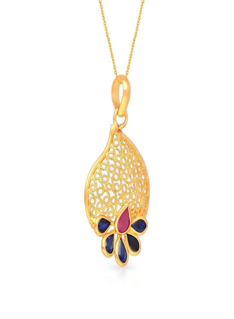 Malabar Gold and Diamonds Malabar Gold and Diamonds 22 Carat 916 Purity Gemstone Pendant PFVREG152PN5Y  - Image 2