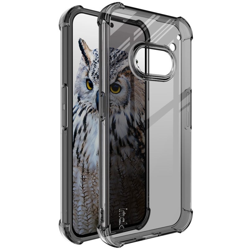 HuHa Case Cover For Nothing Phone 2a 5G / 2a Plus imak Shockproof Airbag TPU Phone Case(Transparent Black) - Image 1