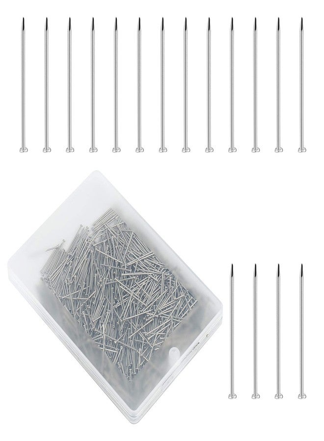 Naler 800PCS Straight Pins, Fine Head Pins, Push Pins for Jewelry Making, Sewing Craft, DIY Craft Decoration, 0.7×0.04in - Image 1