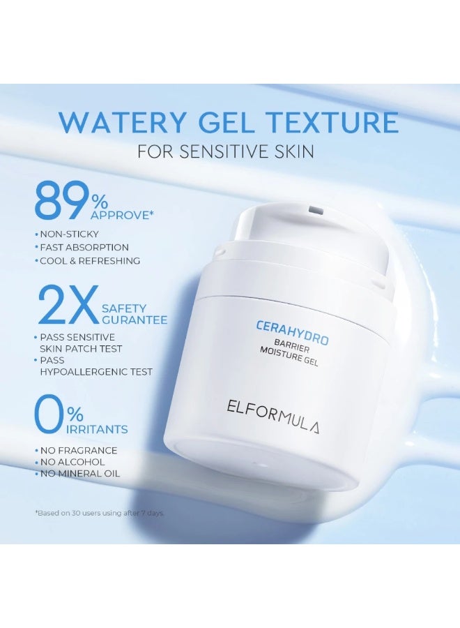 ELFORMULA Intensive CeraHydro Moisturizer Gel 50ml Ceramide Barrier Repair Hydrating Face Moisturizer Day and Night Cream - Image 4