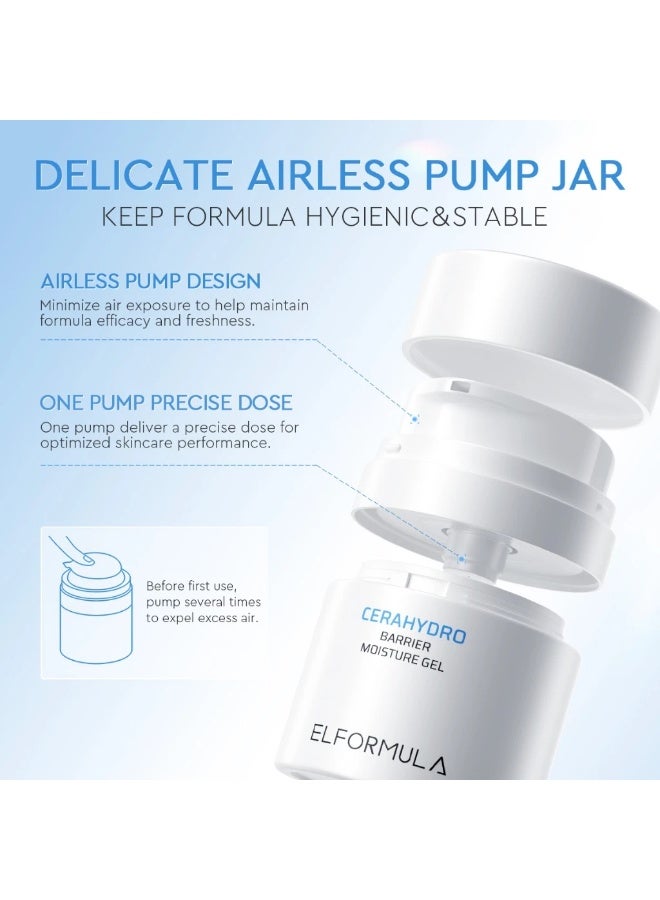 ELFORMULA Intensive CeraHydro Moisturizer Gel 50ml Ceramide Barrier Repair Hydrating Face Moisturizer Day and Night Cream - Image 2
