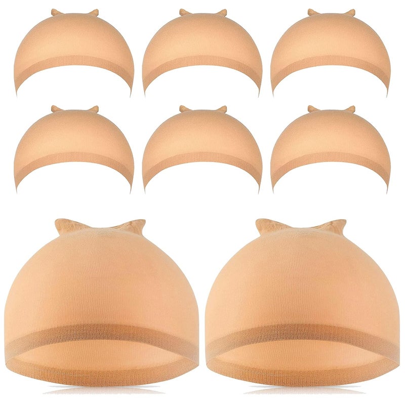 IKOCO Wig Caps, 6Pcs Stretchy Nylon Wig Caps for Women Lace Front, Light Brown