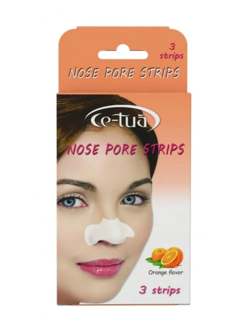 Nose Pore Strips Orange Flavor 3 Strips