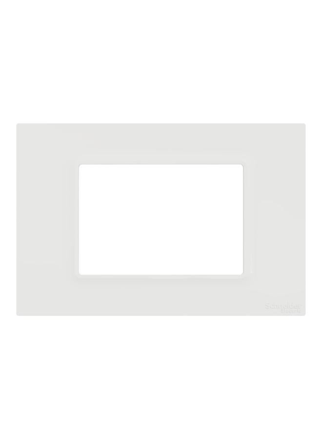 Cover Frame, Miluz E, 3 Gang, White