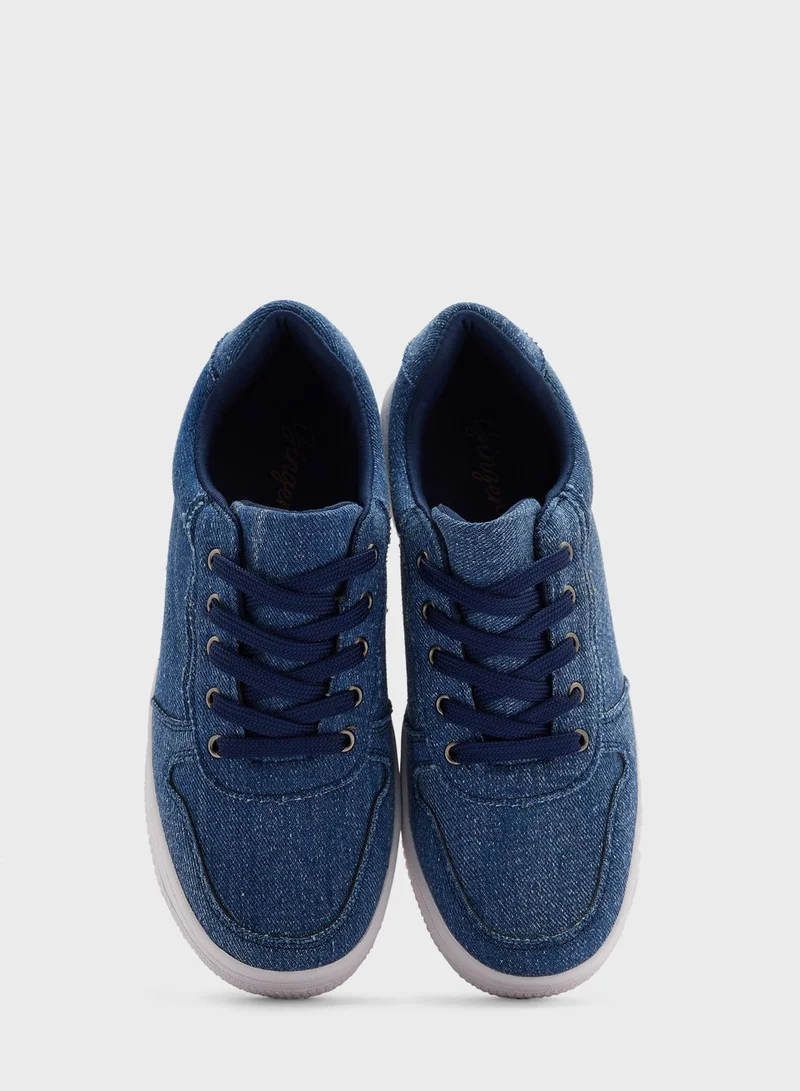 Ginger Patterned Stacked Sole Sneaker