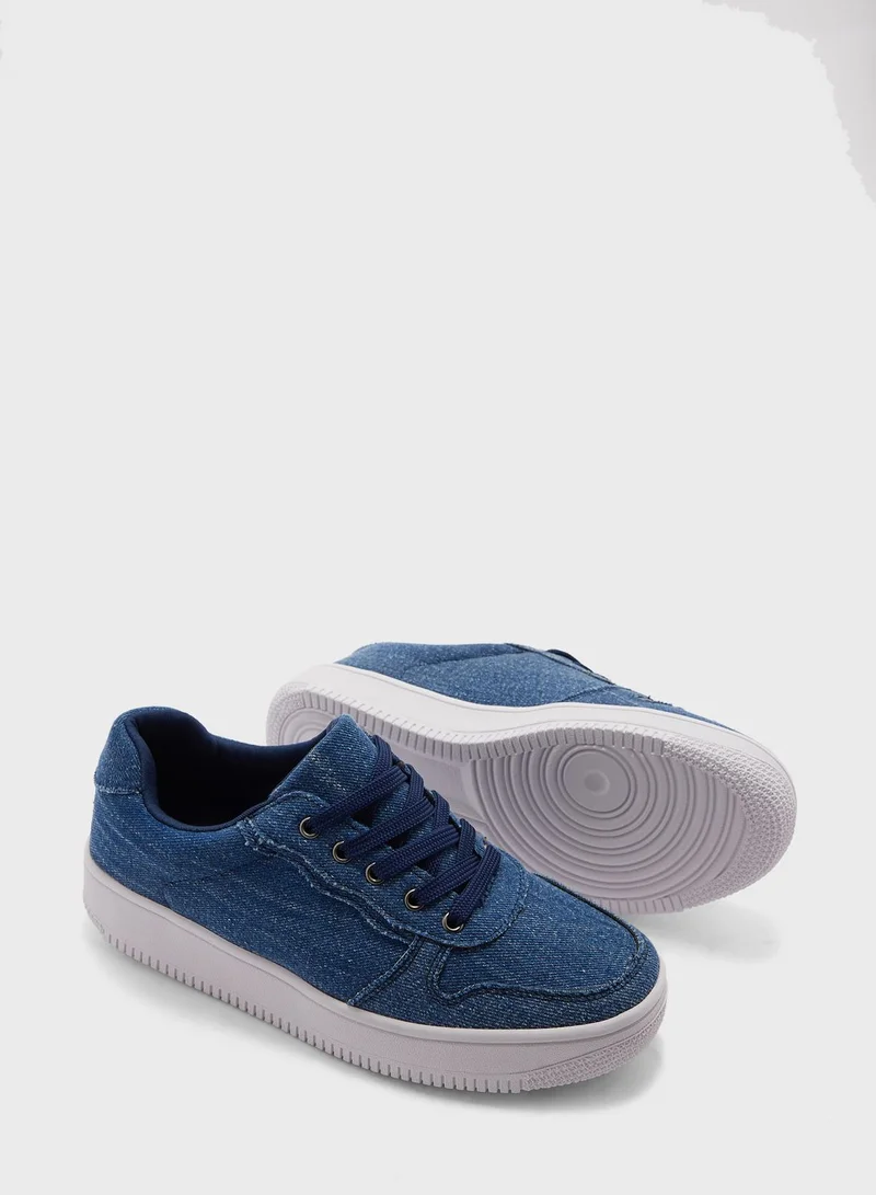 Ginger Patterned Stacked Sole Sneaker