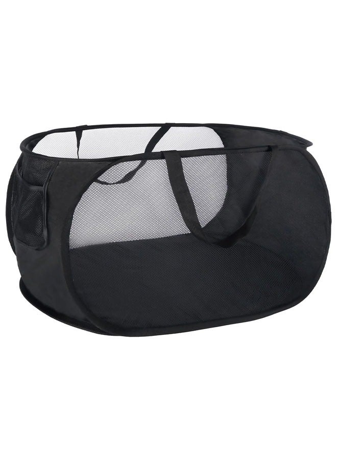 يلا جوي المنبثقة صافي سلة الغسيل ، قابلة للطي والمحمولة الغسيل ، مع تعزيز التعامل مع مناسبة للغسيل ، حمام ، غرفة الطفل ، عنبر أو السفر ( أسود ) - Image 1