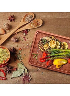 Generic A rectangular roasting tray with a 2×1 strainer – the smart alternative to the air fryer BA  - Image 2
