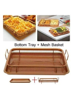 Generic A rectangular roasting tray with a 2×1 strainer – the smart alternative to the air fryer BA  - Image 3