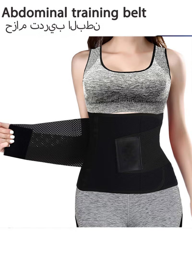 Bincoo Waist Trainer Belt for Women, Sport Girdle Belt, Slimming Sauna Waist Trimmer Belly Band Sweat Sports Girdle Belt, Exercise Belt with Adjustable Straps, Slimming Body Workout Fitness Back Support Belts XL - Image 1