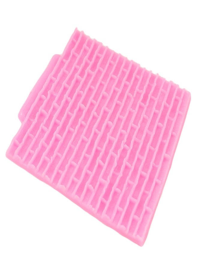 QDMOLDS قوالب سيليكون QDMOLDS بنقشة جدار الطوب، قالب شوكولاتة فوندان لتزيين الكيك والكب كيك، طين بوليمر، حلوى، شوكولاتة، عجينة سكر. - Image 5