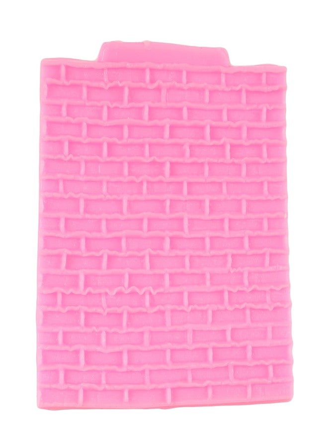 QDMOLDS قوالب سيليكون QDMOLDS بنقشة جدار الطوب، قالب شوكولاتة فوندان لتزيين الكيك والكب كيك، طين بوليمر، حلوى، شوكولاتة، عجينة سكر. - Image 4