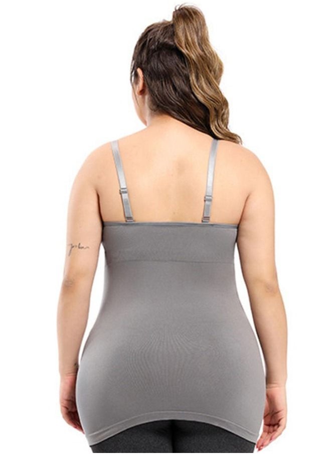 Sunveno - Sunveno Maternity Nursing Tank Top - Grey XXL - Image 1