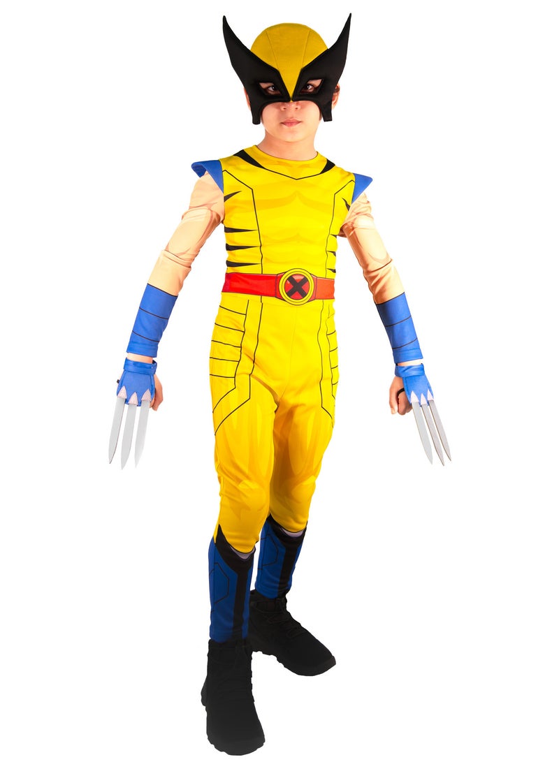 Party Centre Marvel X-men Wolverine Classic Costume, Boy Superhero Child Costume, Cosplay Dress Up - Image 1