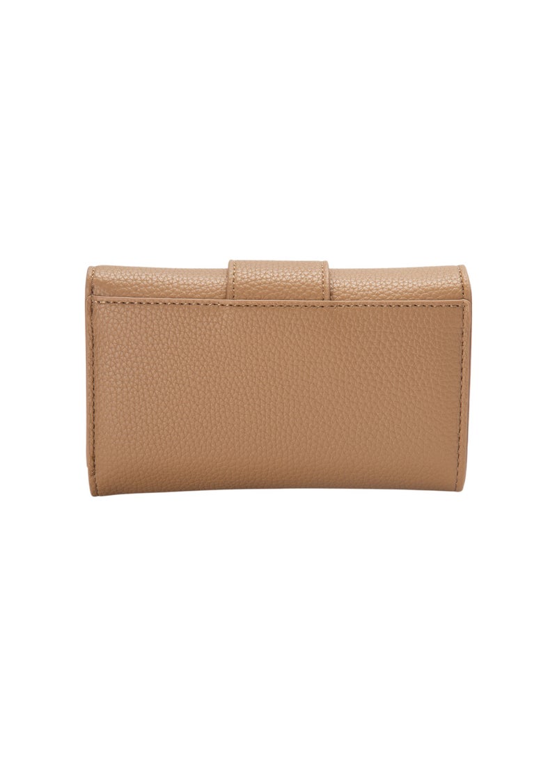Bata Textured Tri-Fold Wallet Beige - Image 2