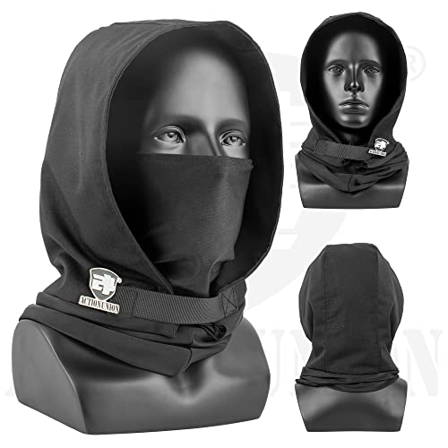 ACTIONUNION Airsoft Mask Full Face Skull Balaclava Face Mask Men Skeleton Mask Tactical Protective Paintball Mask Cosplay Costume (Black) - Image 4