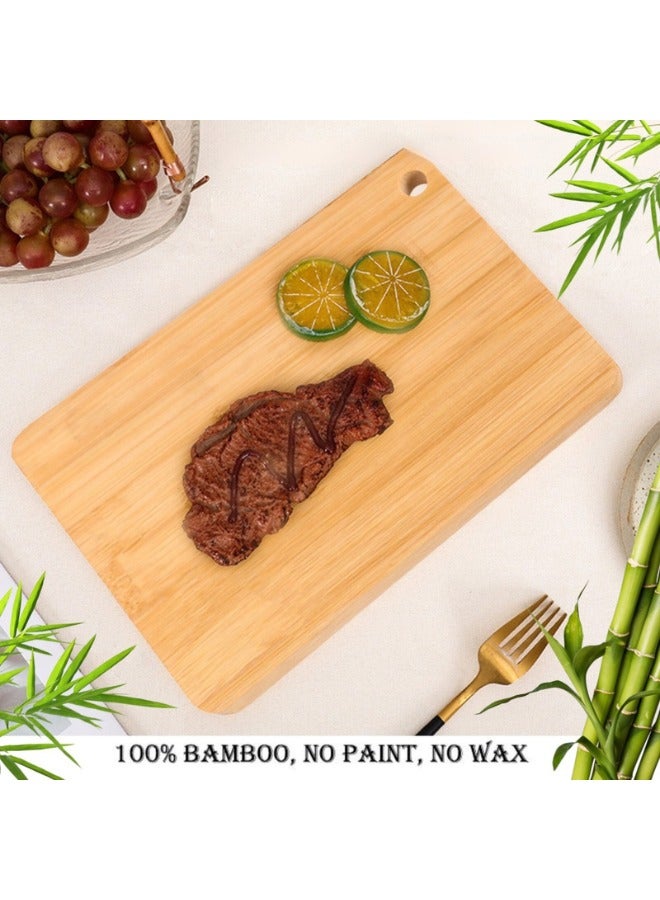 Zimtal Bamboo Wooden Chopping Board by Cutting Board with Juice Groove for Kitchen, Meat,Vegetables (Small) - Image 5