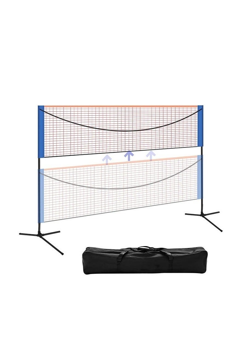 Arabest Adjustable Height Badminton Net Set,Portable Competition Multi Sport Indoor or Outdoor Net for Playing Pickleball, Kids Volleyball, Soccer Tennis, Lawn Tennis - Easy and Fast Assembly（1.55M X4.27M） - Image 2