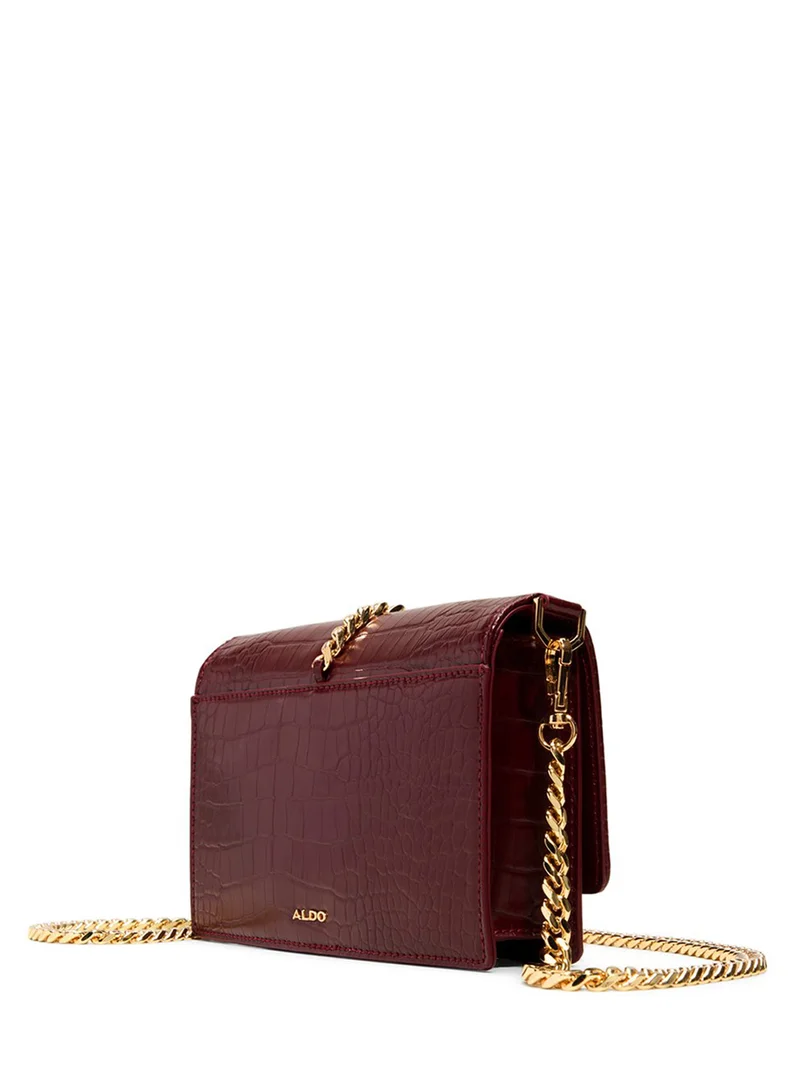 الدو Chain detail flap over crossbody