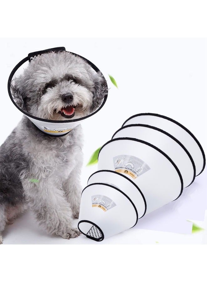 Muyixin طوق استعادة للقطط وال Hunde، طوق استعادة قابل للتعديل للحيوانات الأليفة، طوق إليزابيث البلاستيكي الواقي ضد العض واللعق لتغطية عنق القطط والأرانب لعلاج الجروح - Image 1