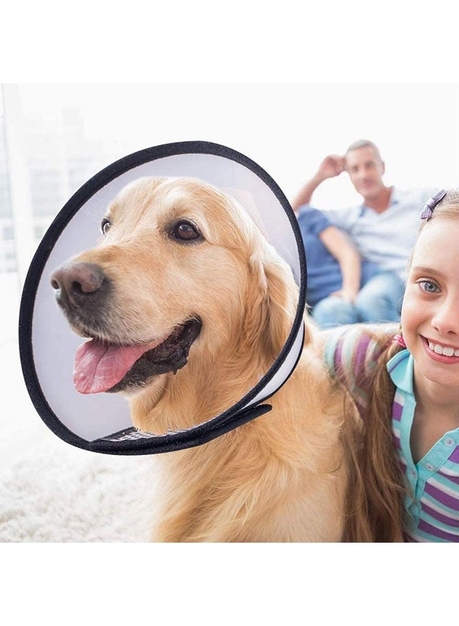 Muyixin طوق استعادة للقطط وال Hunde، طوق استعادة قابل للتعديل للحيوانات الأليفة، طوق إليزابيث البلاستيكي الواقي ضد العض واللعق لتغطية عنق القطط والأرانب لعلاج الجروح - Image 2