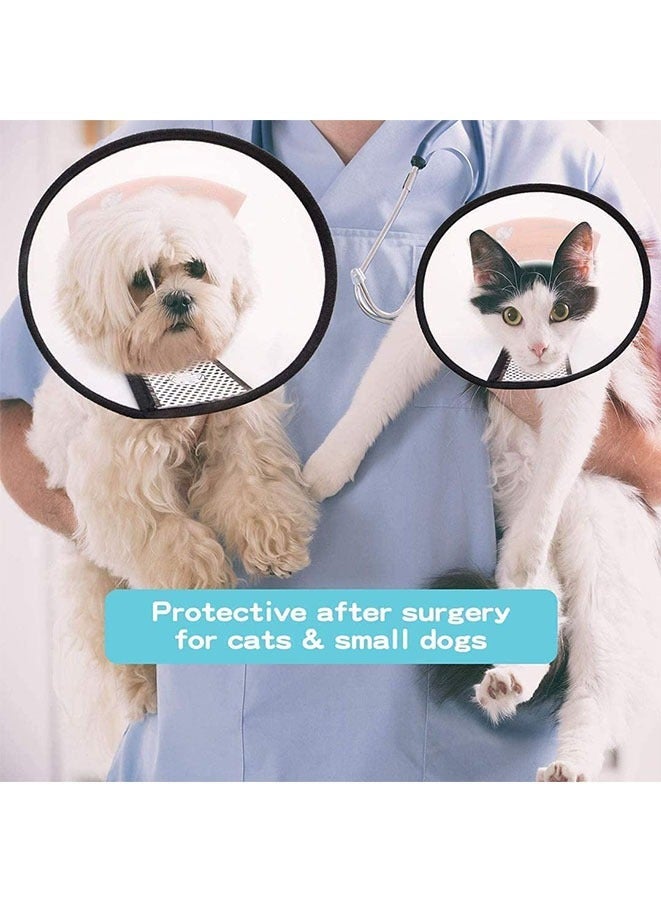 Muyixin طوق استعادة للقطط وال Hunde، طوق استعادة قابل للتعديل للحيوانات الأليفة، طوق إليزابيث البلاستيكي الواقي ضد العض واللعق لتغطية عنق القطط والأرانب لعلاج الجروح - Image 5
