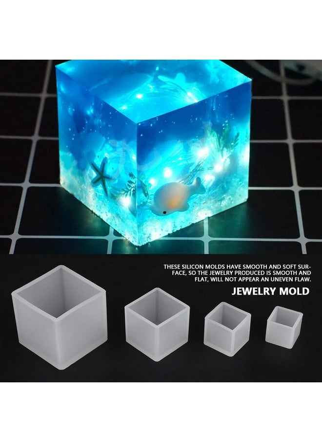 Resin Silicone Set4 Pcs Different Sizes Cube Silicone Resin Casting For Diy Ornaments Crafts - pzsku/ZEFC0421225BAE2FB8DB3Z/45/_/1720075267/34d92ab6-aa8f-49f4-a5b2-f75b281b2ee5