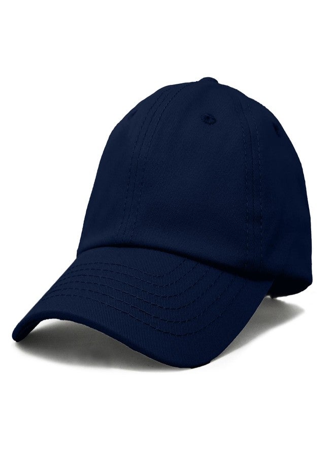 DALIX Infant Baseball Hat Baby Cap Tiny Extra Small Girls Boys in Navy Blue - Image 1