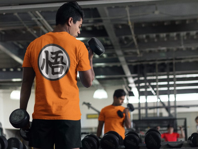 ALLNTRENDS Adult T Shirt Training Symbol Trendy Shirt Popular (XL, Orange) - Image 4