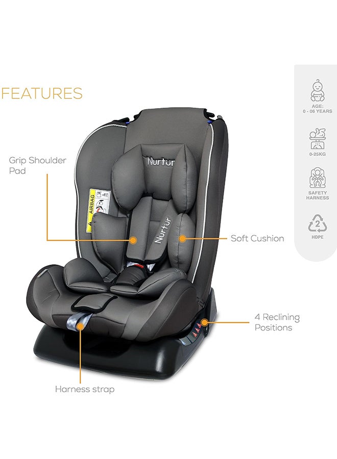 Nurtur مقعد سيارة برونو للأطفال/الأطفال 3 في 1 - 4 أوضاع للاستلقاء - حزام أمان بخمس نقاط - زاوية للإمالة 143 درجة - من 0 أشهر إلى 7 سنوات - Image 3