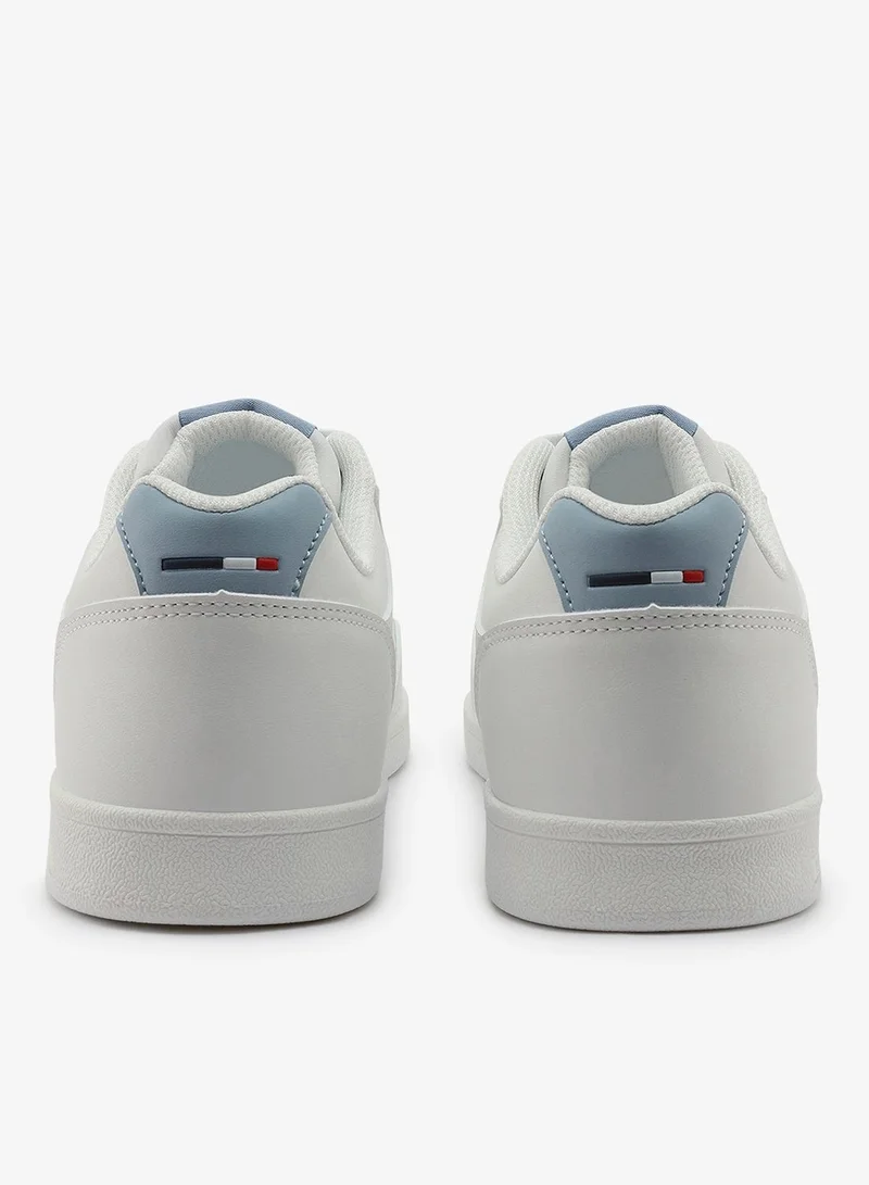 U.S. Polo Assn. white Women's All-White Low-Top Sneakers - Classic Minimalist Design, Comfortable Everyday Casual Shoes for Women | Best Price UAE