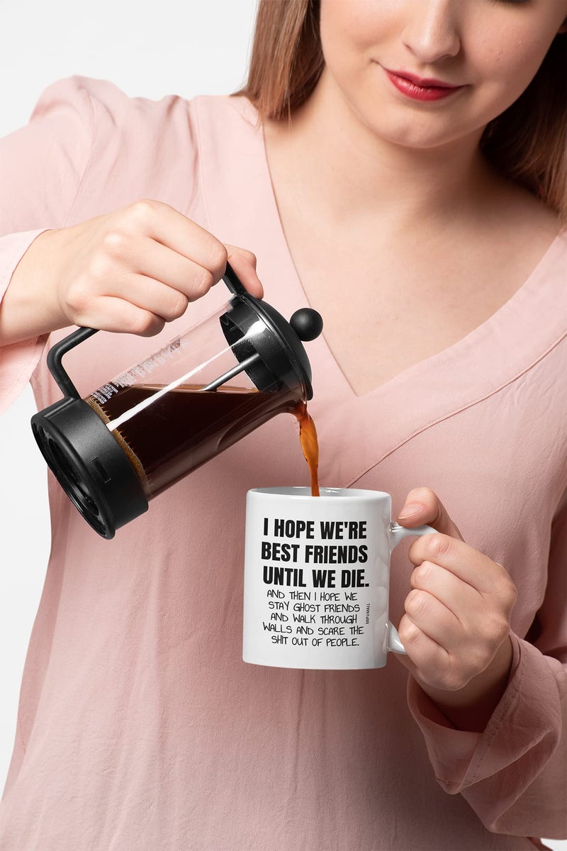 MIPOMALL Best Friend Mug Gifts Cup - Funny Friendship Great Item Present Christmas Birthday Female Male Men Women Him Her Ideas Sister Mothers Day MG0024 - Image 2