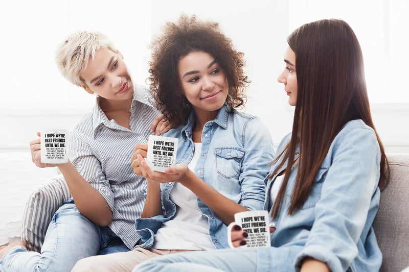 MIPOMALL Best Friend Mug Gifts Cup - Funny Friendship Great Item Present Christmas Birthday Female Male Men Women Him Her Ideas Sister Mothers Day MG0024 - Image 3
