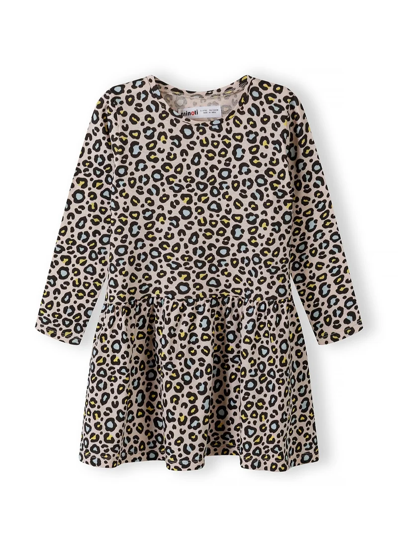 MINOTI Kids Girls Printed Long Sleeve Dress