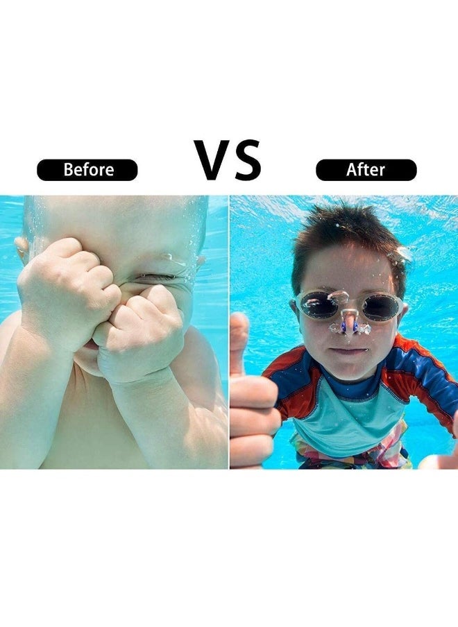QSHOP ® Ear Plugs Nose Clip Set Ergonomic Design Comfortable Swim Guard for Swimming Training  - Image 3