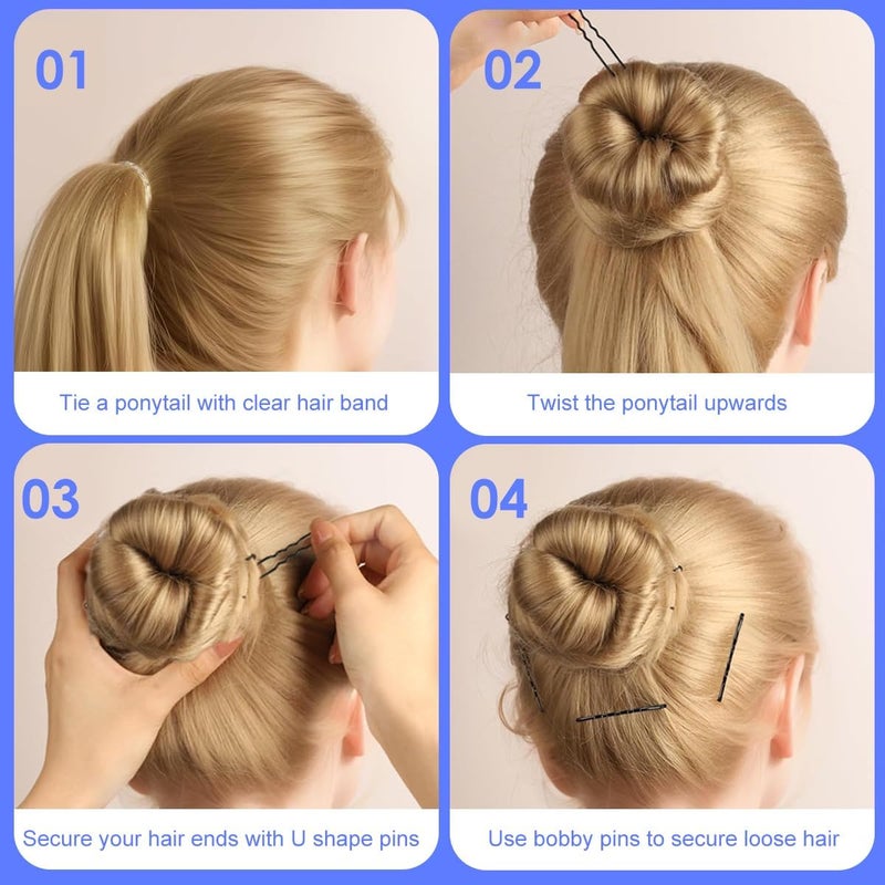 maycreate ® 300pcs Hair Pins Kit, 100 Black and 100 Women Hair Pins - Image 5