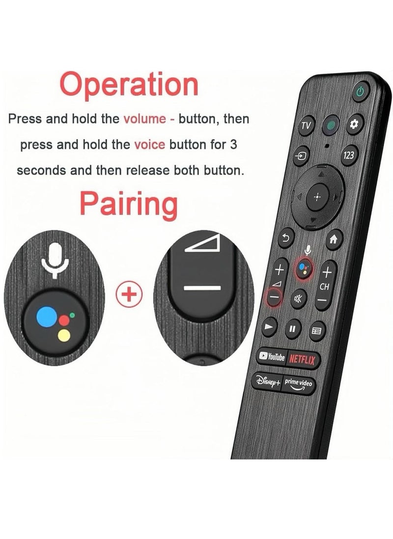 Replacement Remote Control RMF-TX500U for All Sony TV, Replacement Remote Control RMF-TX500U for Sony TV XBR/KD/XR Series X900H X800H X950G X850G 55A8H X75CH X750H etc with battery