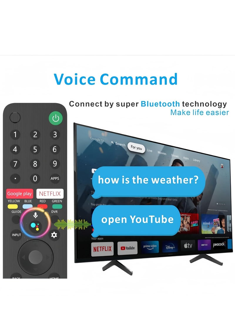 Replacement Remote Control RMF-TX500U for All Sony TV, Replacement Remote Control RMF-TX500U for Sony TV XBR/KD/XR Series X900H X800H X950G X850G 55A8H X75CH X750H etc with battery